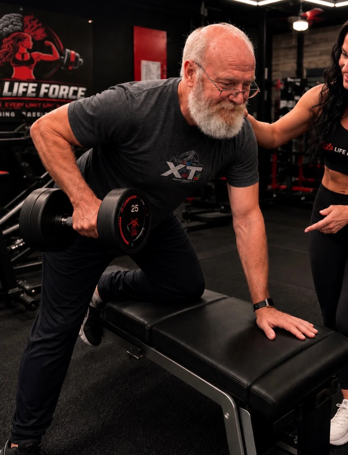 Senior client training at Lala Life Force